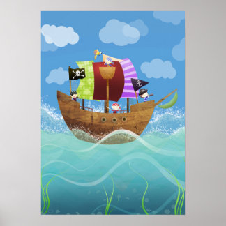 poster utskrift av pirater-hoj