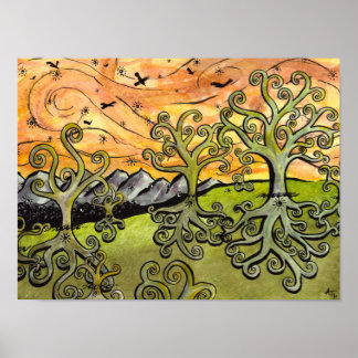 Poster utskrift av senapsfrön