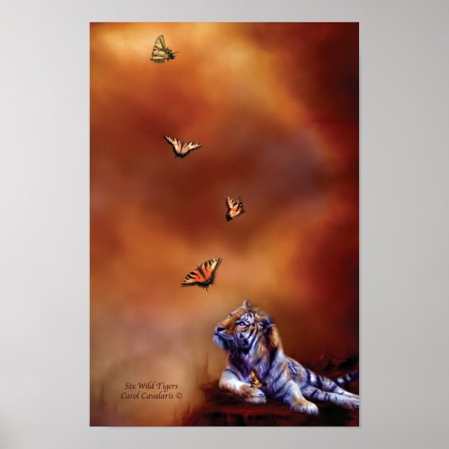 Poster/utskrift av sex Vilder Poster (Framsidan)