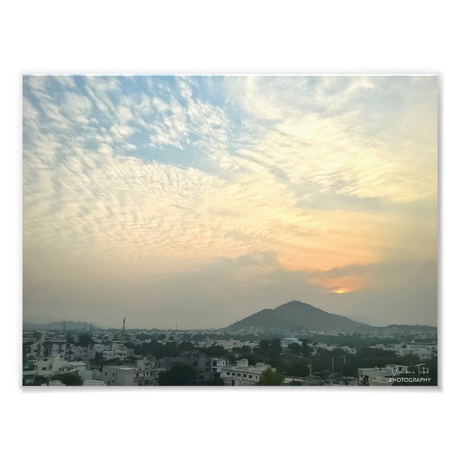 Poster utskrift av vacker solljus (Framsidan)