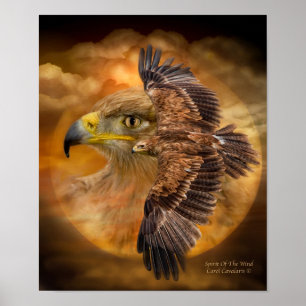 Poster/utskrift av Vind konst med hög intensitet Poster