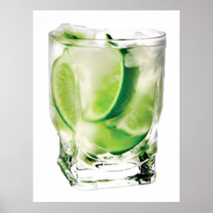 Poster utskrift av Vodka Lime