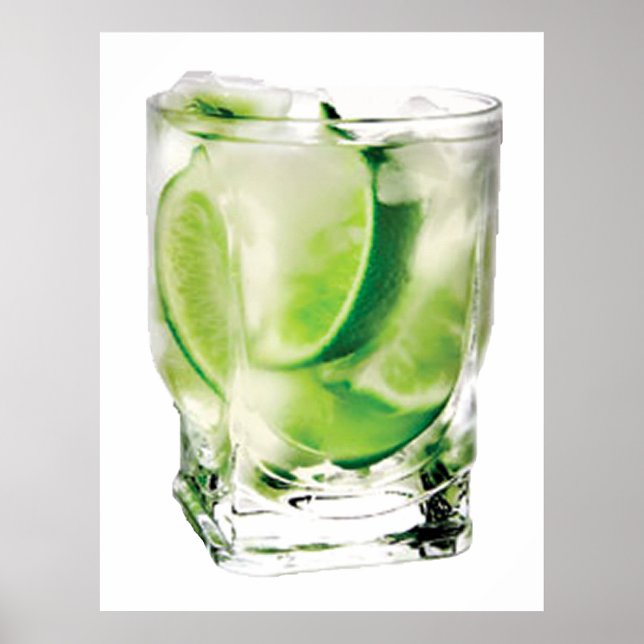 Poster utskrift av Vodka Lime (Framsidan)