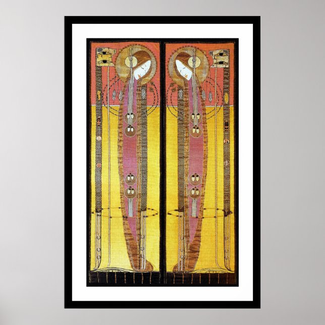 Poster utskrift: Broderade paneler (Framsidan)