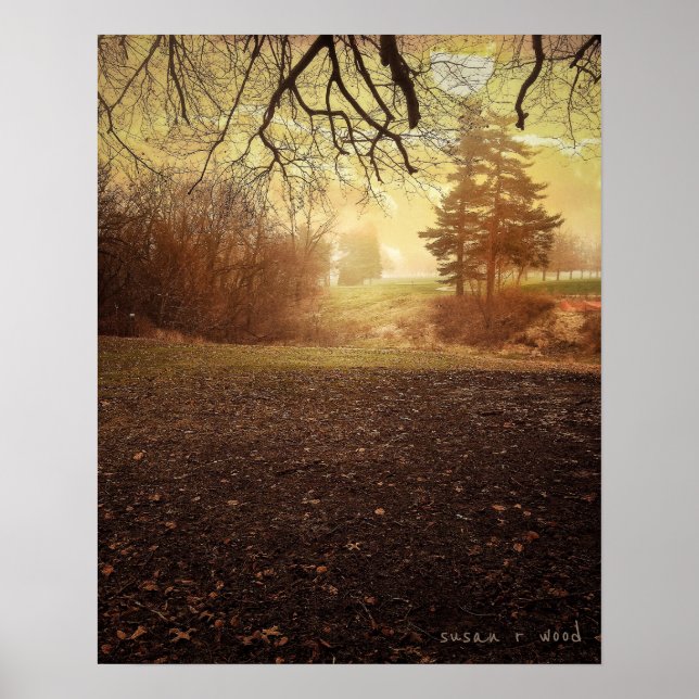 Poster utskrift på fredlig morgon (Framsidan)