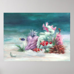 Poster utskrift under Havet