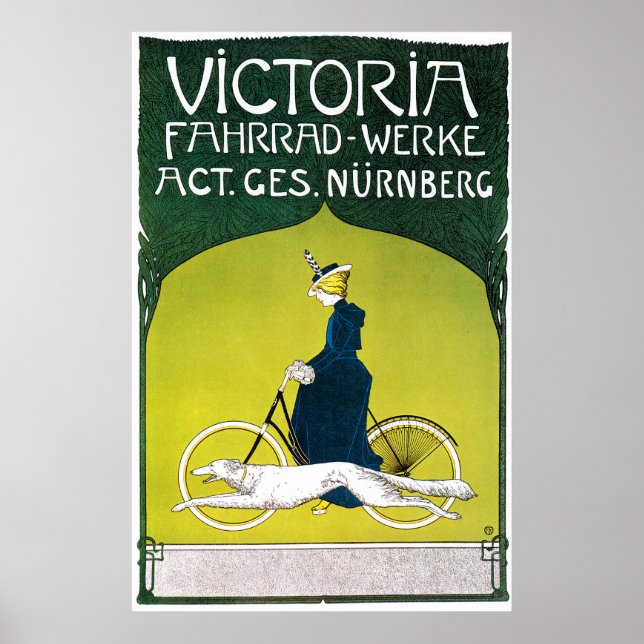 Poster utskrift: Victoria Bicycles (Framsidan)