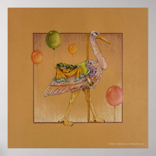 Poster, utskrifter - karousel Stork Poster