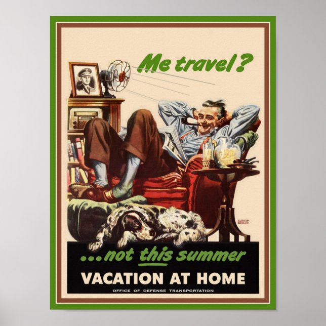 Poster: Vacering hemma Poster (Framsidan)