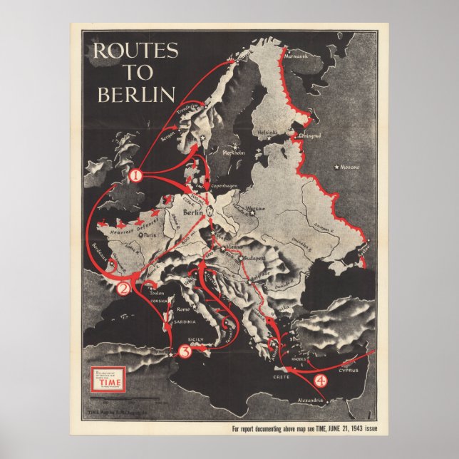 Poster vägar till Berlin (Framsidan)