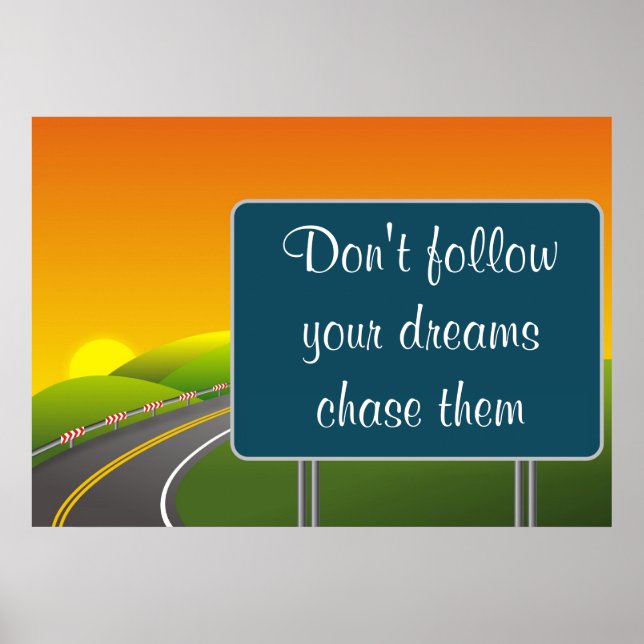 Poster vägskylt (Framsidan)