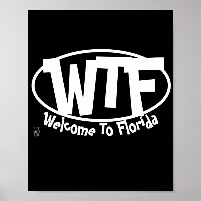 Poster "Välkommen till Florida". (Framsidan)
