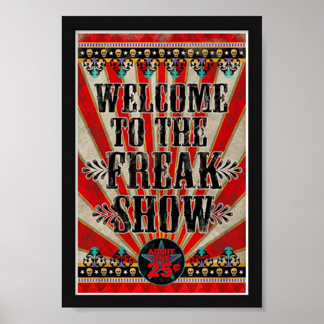 Poster - Välkommen till Freaken Show (Framsidan)