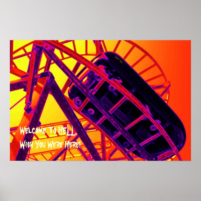Poster - Välkommen till helvetet. (Framsidan)