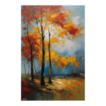 Poster | VÅR | OLJEMÅLNING STIL