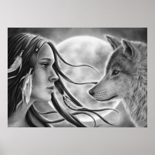 Poster Varg för korsande sprickor (Framsidan)