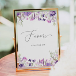 Poster vattenfärgens lila lavender Favoriter