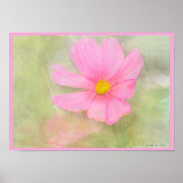 Poster vattenfärgsCosmos (Framsidan)