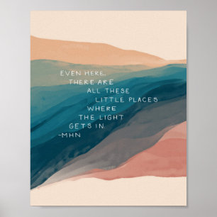 Poster vattenfärgsoffert