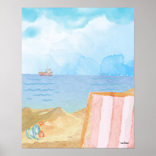 Poster vattenfärgssegment