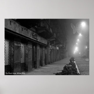 Poster: Via Paolo Sarpi, Milano, Italien Poster