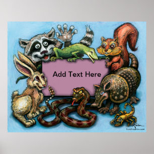 Poster vild Critters