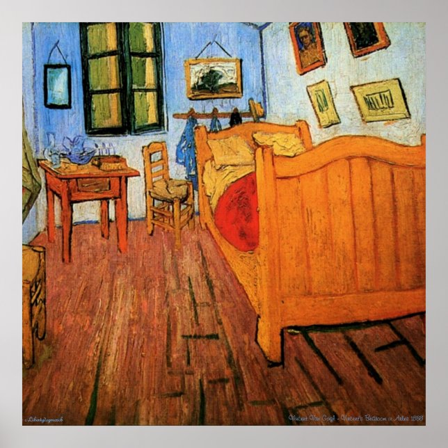 Poster - Vincent Bedroom i artikel 1888 Van Gogh (Framsidan)