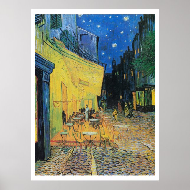 POSTER: Vincent Van Gogh : CAFE TERRACE Poster (Framsidan)