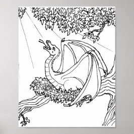 Poster - Vinklande drake