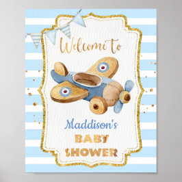 Poster vintage Airblank Baby Shower