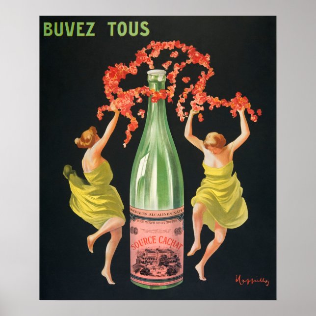 Poster vintage Alcohol Advertisation (Framsidan)