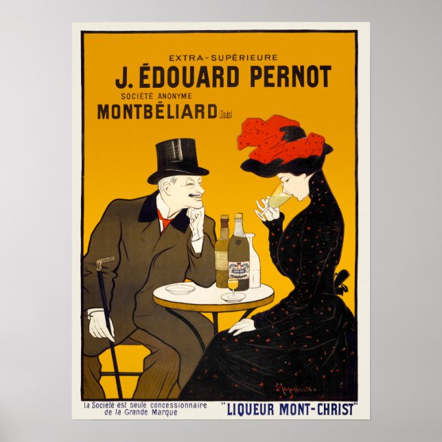 Poster vintage Alcohol Advertisation (Framsidan)