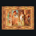 Poster Vintage Alphonse Mucha Panel Art nouveau<br><div class="desc">Poster Vintage Alphonse Mucha Panel Art nouveau Berömd Artists in Public Domain</div>