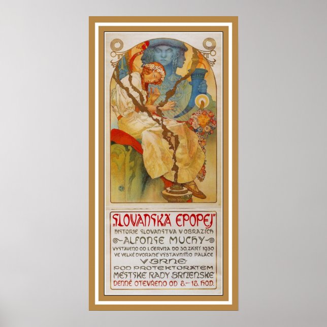 Poster Vintage Art Alphonse Mucha (Framsidan)