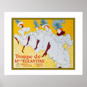 Poster Vintage Art Toulouse Lautrec Dancers