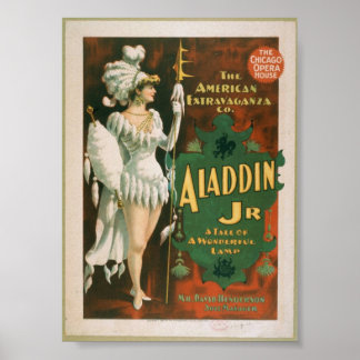 Poster vintage av teater