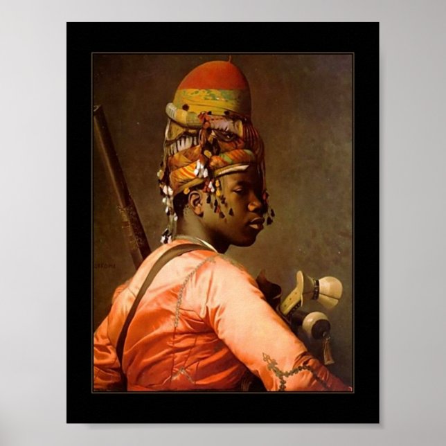 Poster Vintage Bashi Bazouk 1869 Jean-Léon Gérôme (Framsidan)