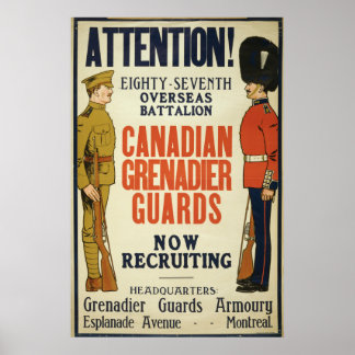 poster vintage Canadian Enlistment