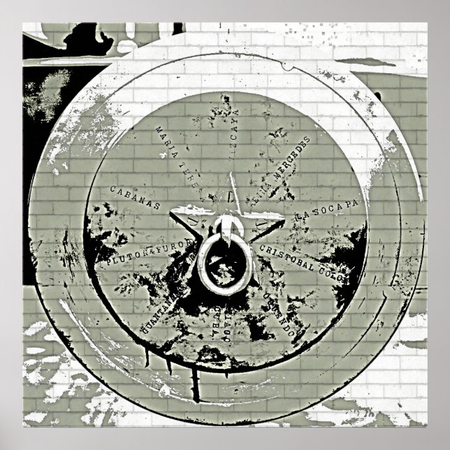 Poster vintage Cannon Grunge (Framsidan)