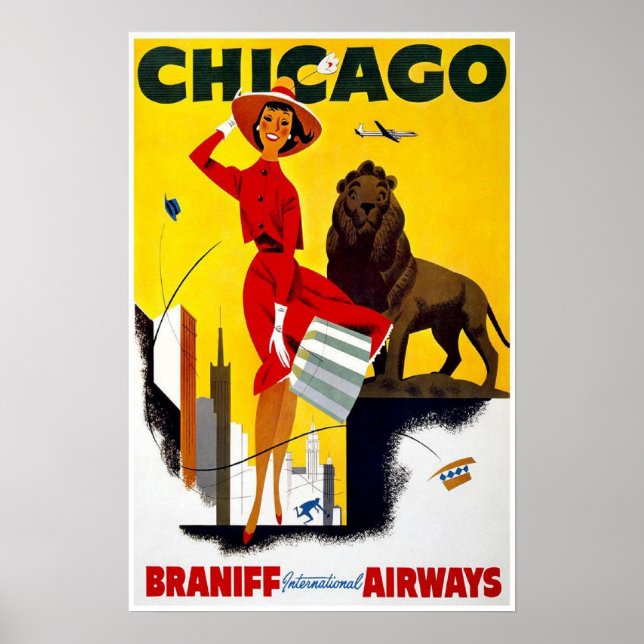 Poster-Vintage Chicago Advertisement Poster (Framsidan)