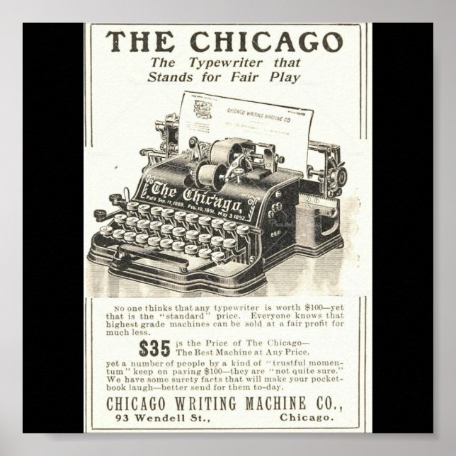 Poster Vintage Chicago Art-The Chicago (Framsidan)