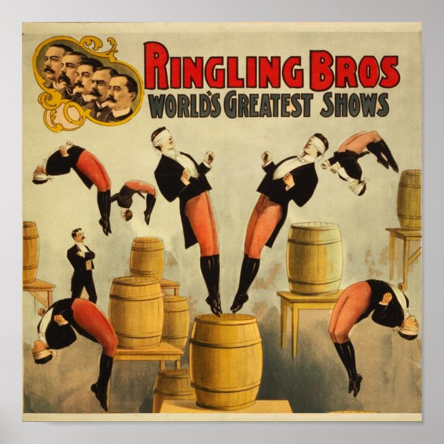 Poster vintage Circus Sideshow (Framsidan)