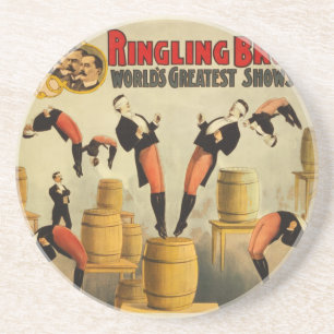 Poster vintage Circus Sideshow Underlägg