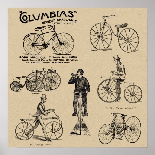 Poster vintage Cycle Cycle Cycling Cycling  (Framsidan)