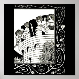 Poster Vintage Illustration-Aubrey Beardsley 9
