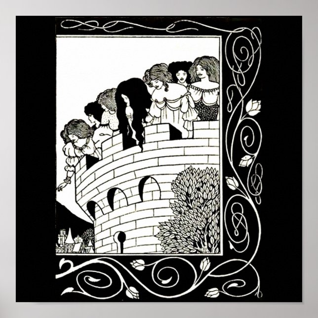 Poster Vintage Illustration-Aubrey Beardsley 9 (Framsidan)