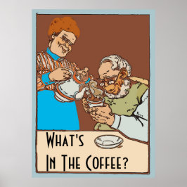 Poster vintage kaffe, ändra text
