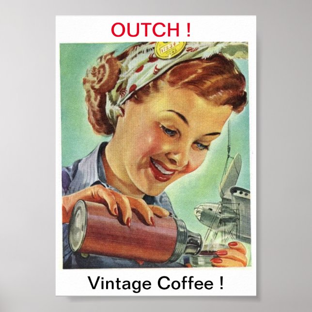 Poster vintage kaffebild (Framsidan)