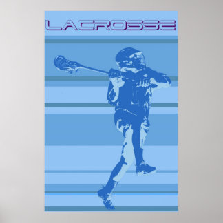 Poster vintage lacrosse Stripe
