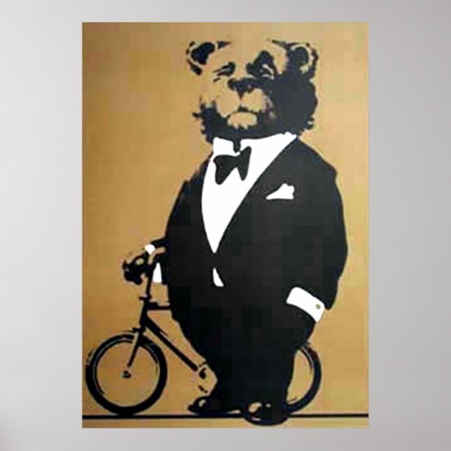 Poster vintage och cykel (Framsidan)